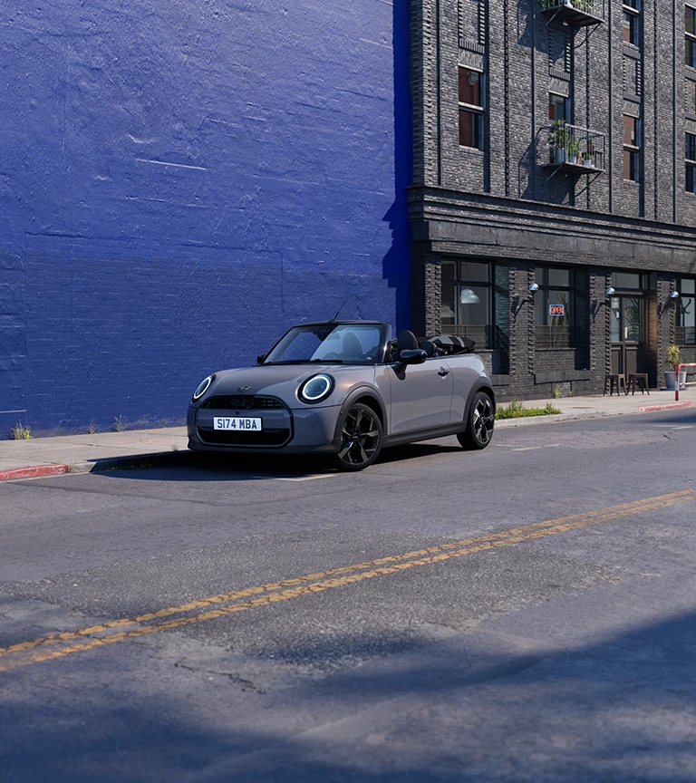 MINI Cooper קבריולה - מבט מלפנים - אפור Sparkling Copper Grey