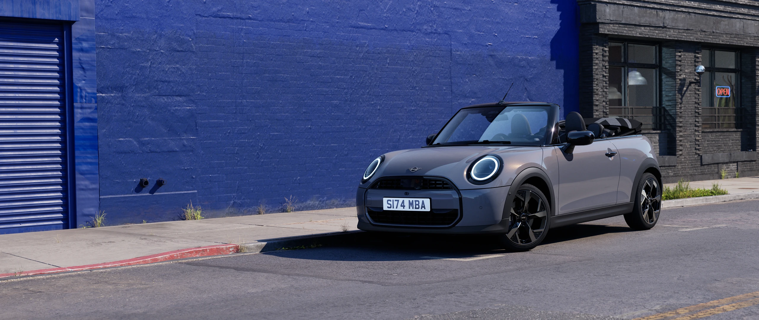 MINI Cooper קבריולה - מבט מלפנים - אפור Sparkling Copper Grey