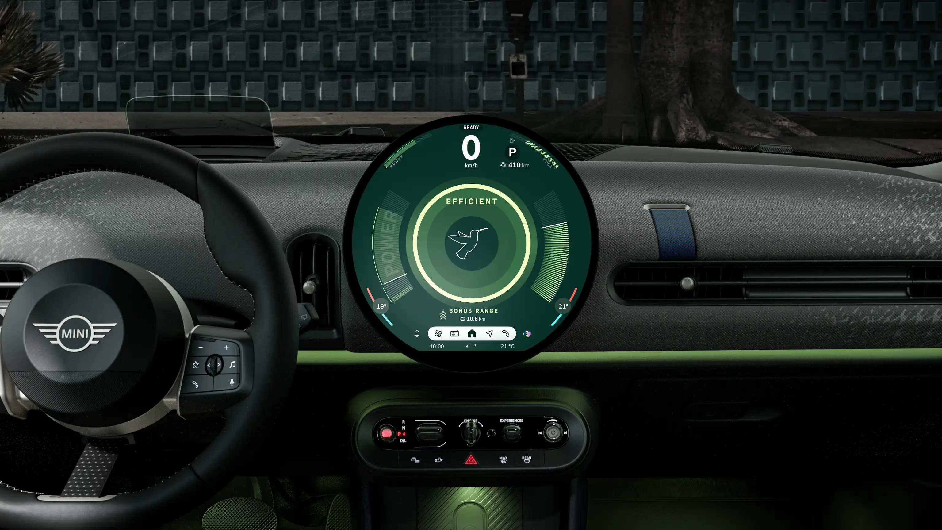 MINI Cooper‏ קבריולה - חוויה דיגיטלית - מצב efficiency