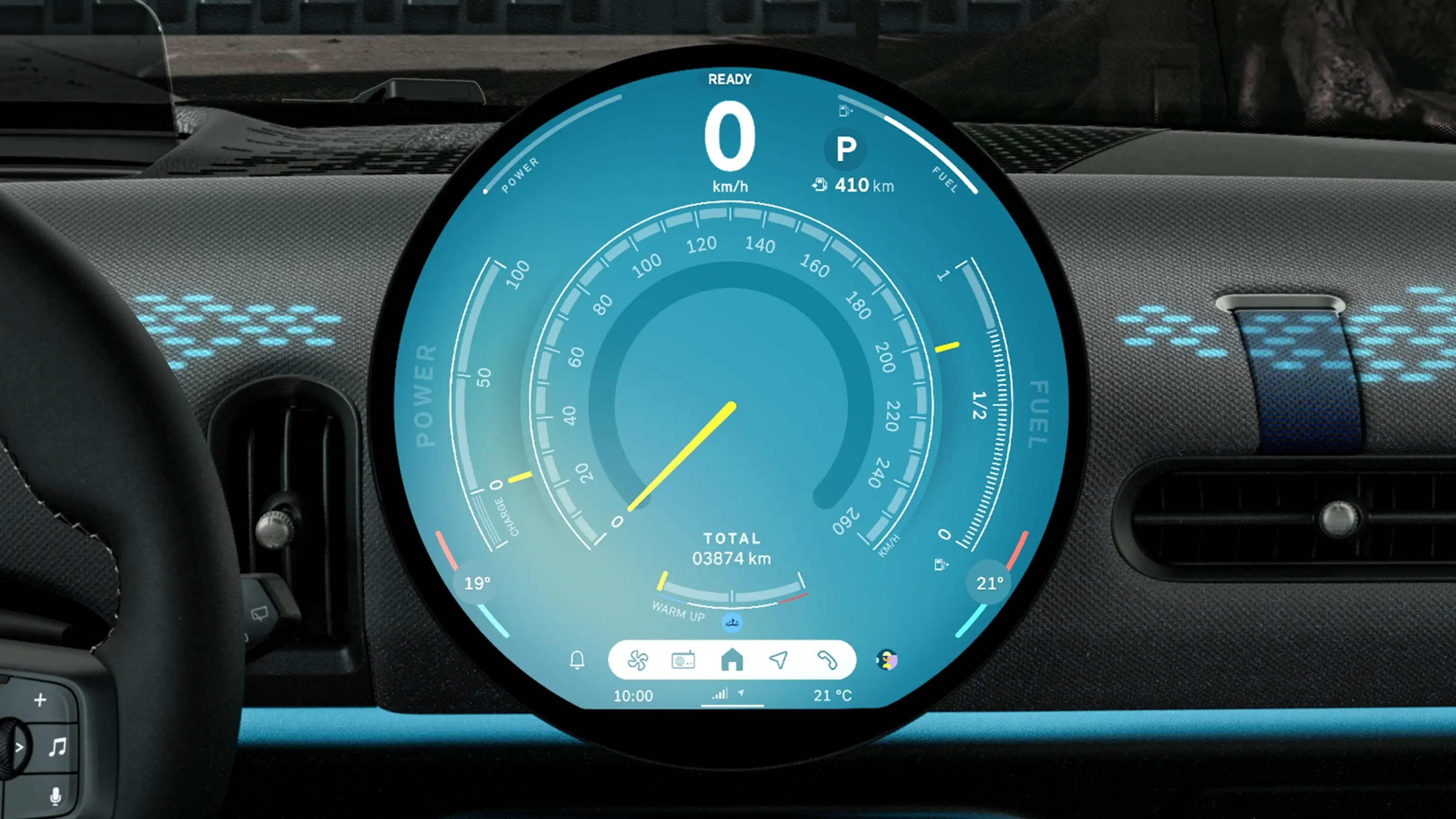 MINI Cooper‏ קבריולה - חוויית נהיגה - מצב gallery - מצב core